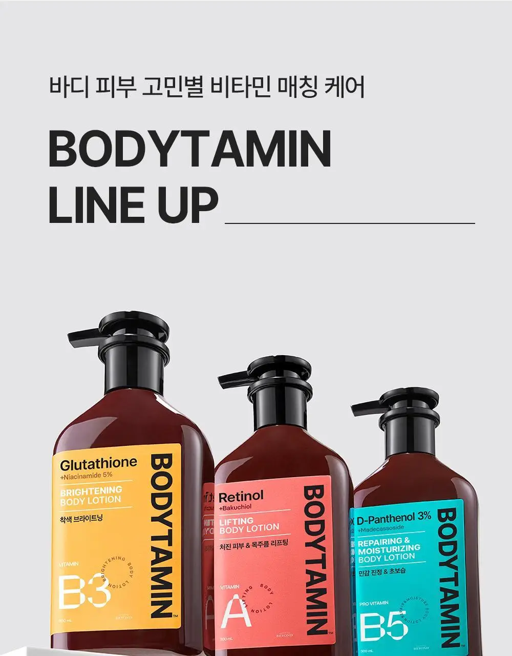 [포켓몬 에디션/5월 올영픽] 비욘드 바디타민 로션 (착색미백/목주름탄력/초보습)기획 3종 택1 상세페이지 9